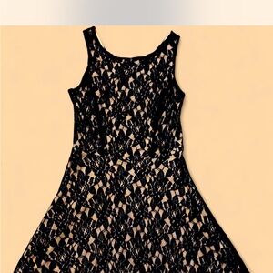 Gabriella Rocha Black Lace Midi Dress